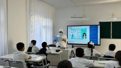 Дұрыс тамақтану туралы мектеп медбикесінің жұмысы